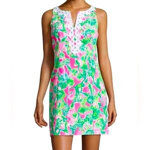 Lilly Pulitzer Gabby Shift Dress, Raz Berry Catty Shack, Size 14